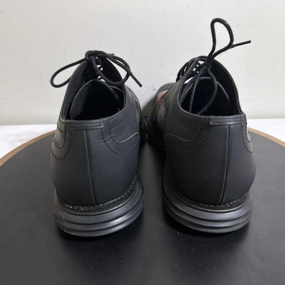 Cole Haan Grand.OS Shoes Mens Size 10 M Black Leather Brogue Dress Oxford C28862